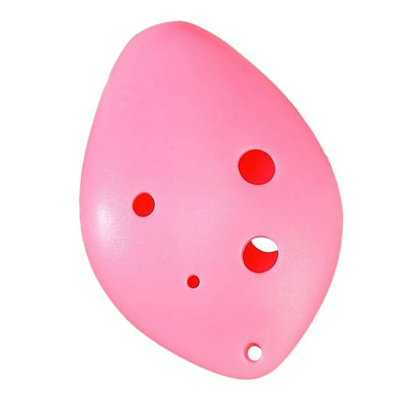 1Pcs Colorful Ocarina Flute 6 Hole Soprano C Key Plastic For Beginner Gifts Toy Pink