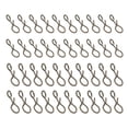 thumbnail image 1 of Unique Bargains 0.4'/ 0.43' Stainless Steel Fly Fishing Snaps Quick Change No Knot Fast Snap, 100 Pack, 1 of 6