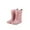 Pink, variant on Krdevn Children's Short Boots with Mid Calf Length Lightweight and Elegant Featuring Smooth Curved Design Suitable for Rain,Toddler Girl Shoes,Boys Shoes,Size:10-10.5 Years