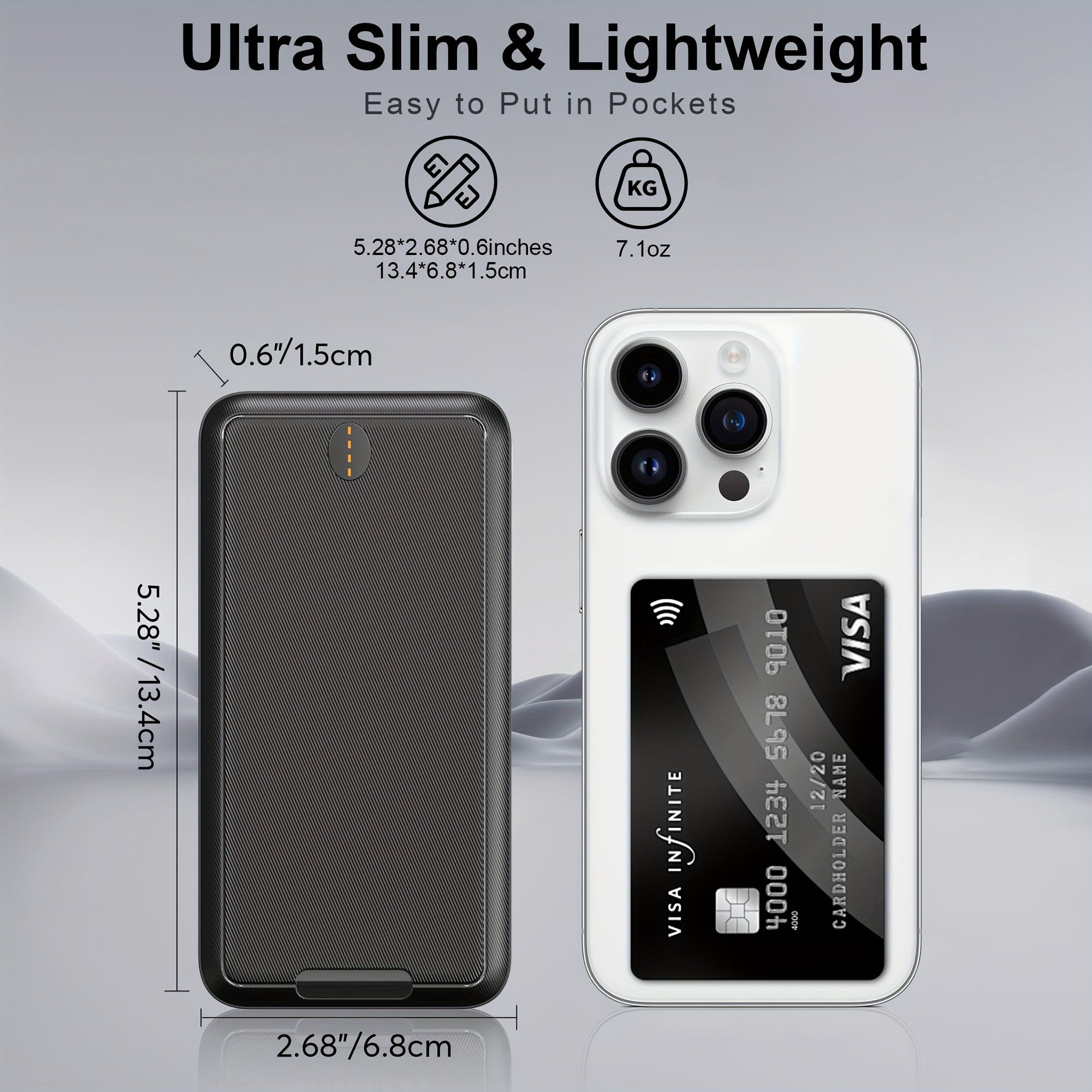 3 Packs Power Bank, Portable Charger 10000mAh Battery Pack With Dual USB Ports, Slim Design, Compatible For Smartphones, Tablets, And Other USB Devices. (3 Packs)