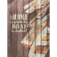thumbnail image 2 of Michelle, Misty 25x32 Gold Ornate Wood Framed with Double Matting Museum Art Print Titled - Home is Where the Boat is Docked, 2 of 4