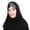 Black #1, variant on Instant Hijab for Women Shiny Ribbon Patchwork Stretchy Muslim Head Long Scarfs Wrap Full Cover Lightweight Islamic Head Wrap Neck Coverings Daily Prayer Blue