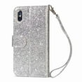 thumbnail image 3 of For Apple iPhone XS Max Wallet Leather Case Diamond Glitter Bling Zipper Stand Shockproof Cover, 3 of 6