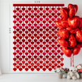 thumbnail image 4 of 5 Pack Valentines Decorations,Valentines Party Decoration,3.3x6.6ft Red Heart Shape Tinsel Foil Fringe Curtain Valentines Photo Backdrop,Streamer Backdrop for Birthday,Engagement,Wedding Red 16.5 x, 4 of 5