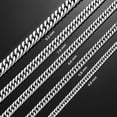 thumbnail image 2 of 4.8mm/5.8mm/6.6mm/7.5mm/9.2mm Stainless Steel Cuban Link Chains Classic Men Boy Curb Chunky Necklace 14 to 30 Inches, 2 of 5