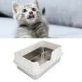 thumbnail image 4 of Bandeja De Para Gatos Con Parte Superior Abierta, Caja De Para Gatos Abierta, Caja De Para Gatos De Acero Inoxidable, Diseño De Entrada Lateral, Fácil De Limpiar,, 4 of 7