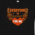 thumbnail image 4 of Inktastic Everyone is Thankful for Me with Heart and Leaves Boys or Girls Baby T-Shirt, 4 of 5