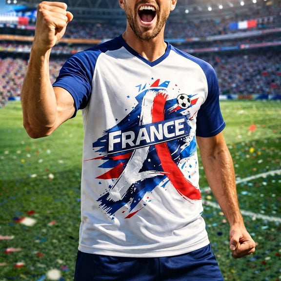 LEKWK Argentina Jersey Men Quick-Dry Short Sleeve Graphic T-Shirt Breathable Loose Fit Comfy Workout Shirts for Football Fan Jersey Soccer Athletic