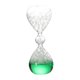 thumbnail image 1 of Reloj de arena de burbujas hecho a mano, novedoso, de entretenimiento, de cristal, con temporizador de movimiento líquido. Verde, 1 of 9