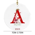 thumbnail image 2 of Decoraciones de Navidad Al Aire Libre Decoración Del Árbol de Navidad Colgante Personalizado Navidad 26 Carta Decoración, Decoración Del Árbol de Navidad Regalo de Navidad Decoraciones Del Árbol de Na, 2 of 3