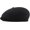 Black, variant on Men Cotton Octagonal Newsboy Flat Hat Duckbill Ivy Peaked Cabbie Cap