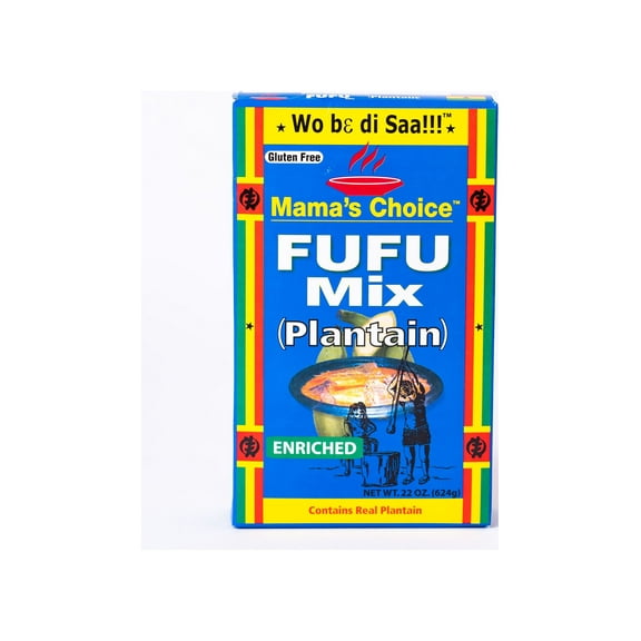 African Delights Mama's Choice Plantain Fufu Flour, 624g