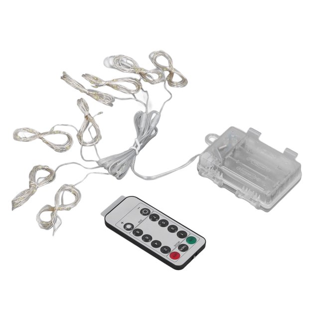 LED Umbrella String Light Waterproof Battery Operated Portable Outdoor Camping Tent Decor