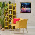 thumbnail image 3 of Stupell Industries Abstract Mystic Landscape Abstract Painting Gold Floater Framed Canvas Art Print Wall Art, 25 x 25, 3 of 10