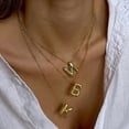 thumbnail image 4 of Stylish Smooth Letter Necklace Adjustable Clavicle Chain Casual Party Jewelry Alloy Texture for Fashion Individuals, 4 of 8