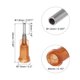 thumbnail image 2 of Aguja de dispensación de punta roma Uxcell para pistola de pegamento líquido, 15G 1/4", 100 piezas (Ámbar), 2 of 5