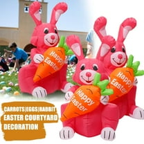 XGFHYJEH Easter Decoration, 1.2M Easter Inflatables, Easter Inflatable Bunny, Easter Decorations Outdoors, Outdoor Easter Decor, Easter Yard Decor