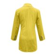 thumbnail image 3 of Vedolay Casual Tops for Women Womens Casual Long Sleeve Lapel Open Front Button Work Business Jackets with Pockets,Yellow XL, 3 of 5