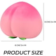 thumbnail image 2 of Peach Squishy Slow Rising Stress Relief Tool Realistic Soft Squeezable Fruit Shape for Adult Anxiety Relief Yellow, 2 of 6
