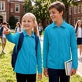 thumbnail image 5 of Purcolt Boys Jackets Casual Collared Zip Up Long Sleeve Windbreaker Coats Lightweight Breathable Loose Fit Outerwear for 7-17 Years, 5 of 9