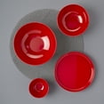 thumbnail image 3 of INFUSE 4 Piece Melamine Nesting Ramen Bowl Set with Plate & Lid, Red, 3 of 7