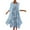 Blue, variant on IROINNID Women's Round Neckline A-Line Dress Casual Loose Printed Tank Dress Beach Pocket Sleeveless Suit Dresses Ankle-Length Dress