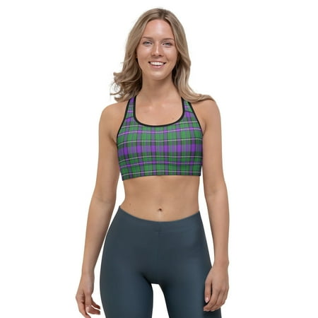

Women’s Plaid Pattern Soft Colorful Comfortable Sports bra