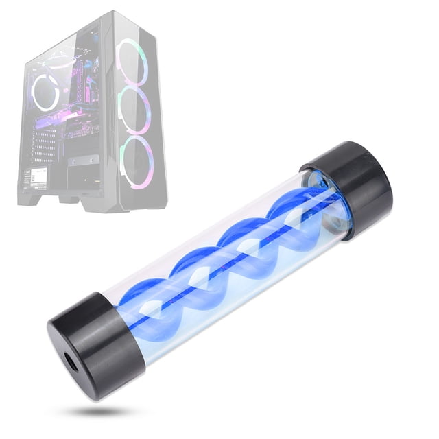 Water Cooling Reservoir, 200M Acrylic T Virus Cylindrical Cooler With G1/4 Thread For PC Desktop Computer Cooler Accessory, Computer Water Pump