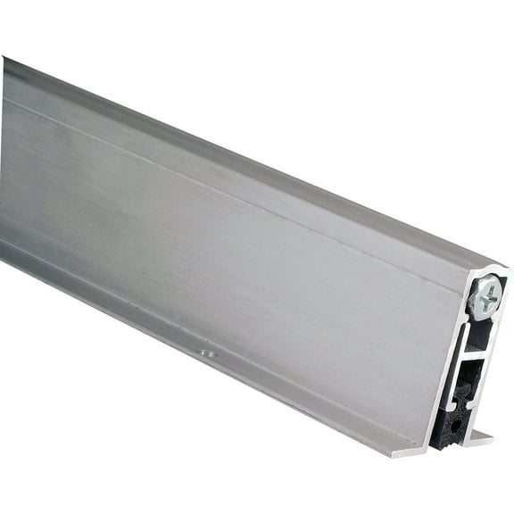 Pemko Aluminum Automatic Door Bottom, Mill Finish, Sponge EPDM, 9/16”W x 36"L x 1-3/8”H