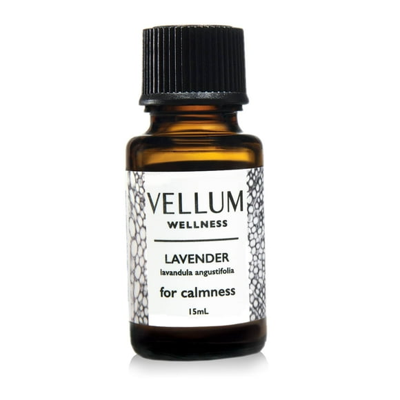 Vellum Wellness Lavender Essential Oil 15ml for sleep, use in aroma diffusers or natural skincare
