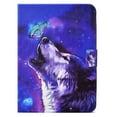 thumbnail image 3 of SaniMore for iPad 10th Generation 10.9" 2022 Case, PU Leather Wallet Flip Case with Auto Wake/Sleep Card Cash Slots Multiple Viewing Angles Full Wrap Protective Fashion Case for iPad 10th Gen, Wolf, 3 of 7