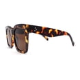 thumbnail image 3 of Anti-glare Polarized Chunky Thick Horn Rim Boyfriend Style Large Sunglasses Tortoise Brown, 3 of 4