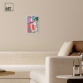 thumbnail image 3 of Miles Away Retro Modern Abstract Canvas Wall Art by Art Remedy, White Floater Frame, 10"x15", 3 of 7