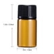 thumbnail image 4 of 12 mini frascos de vidrio ámbar de 3 ml con reductor de orificio para aceites esenciales, productos químicos, colonias y perfumes de Super Z Outlet, 4 of 6