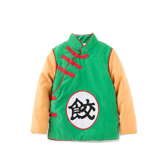 StylesILove Kids Baby Boys Traditional Chinese Inspired Warm Fleece Jacket Coat (90/2-3 Years, Dumpling Multi)