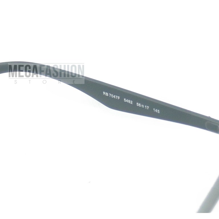 RAY BAN Eyeglasses RX 7047 5482 Matte Transparent Grey 56MM  display picture 1