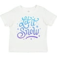 thumbnail image 3 of Inktastic Winter Let It Snow Lettering in Blue with Snowflakes Boys or Girls Toddler T-Shirt, 3 of 5