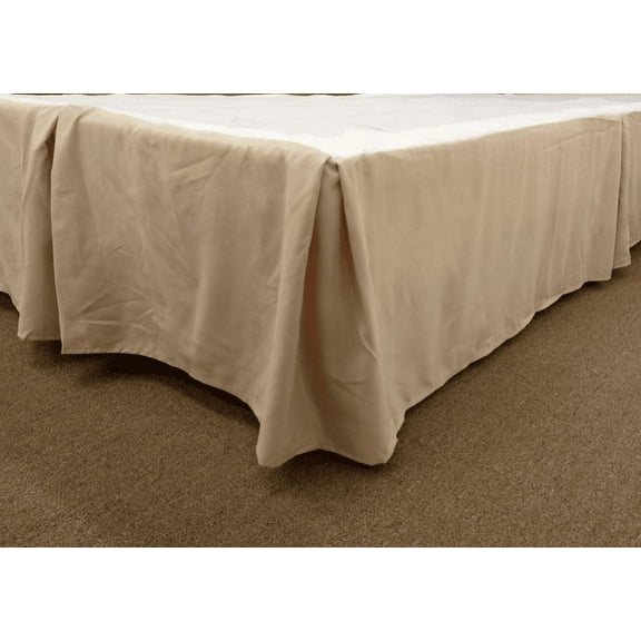 Empire Home Fashion Taupe Linen Tailored Bed Skirt, Twin