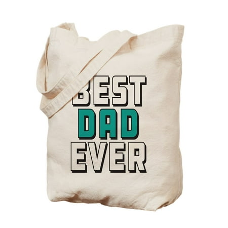 CafePress - Best Dad Ever - Natural Canvas Tote Bag, Cloth Shopping