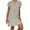 Gray, variant on Bovxnpu Womens Summer Dress, Women's Plus Size Casual T Shirt Dress, Women's Fashion Loose Leisure V-collar Short Sleeve Summer Mini Dress M