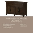 thumbnail image 4 of Maven Lane Felix Rustic Wooden Sideboard in Weathered Brown Finish, 4 of 6