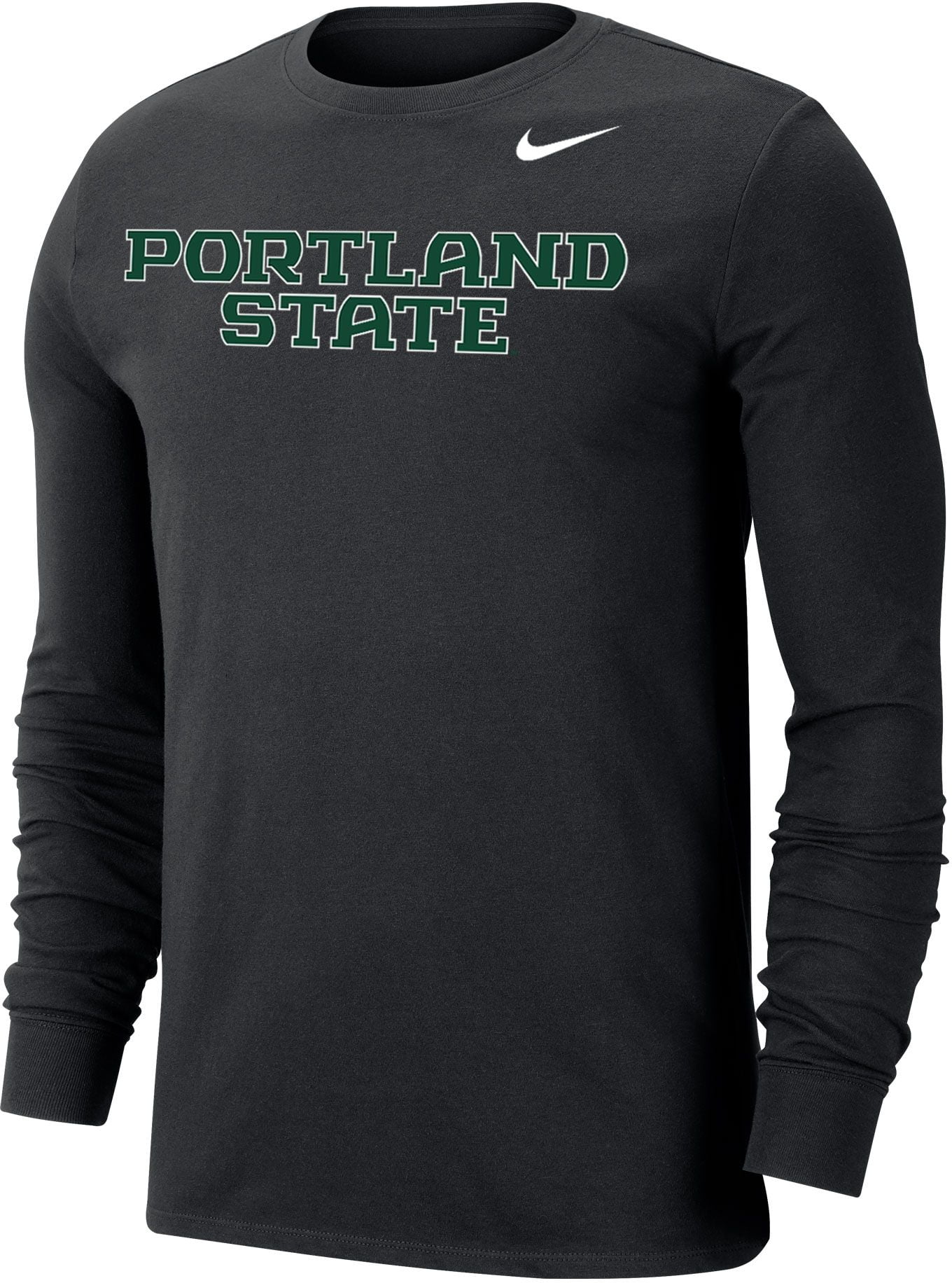 Nike - Nike Men's Portland State Vikings Wordmark Long Sleeve Black T ...