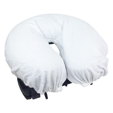 Seamless Flannel Fitted Face Rest Cover White (3 Pack)