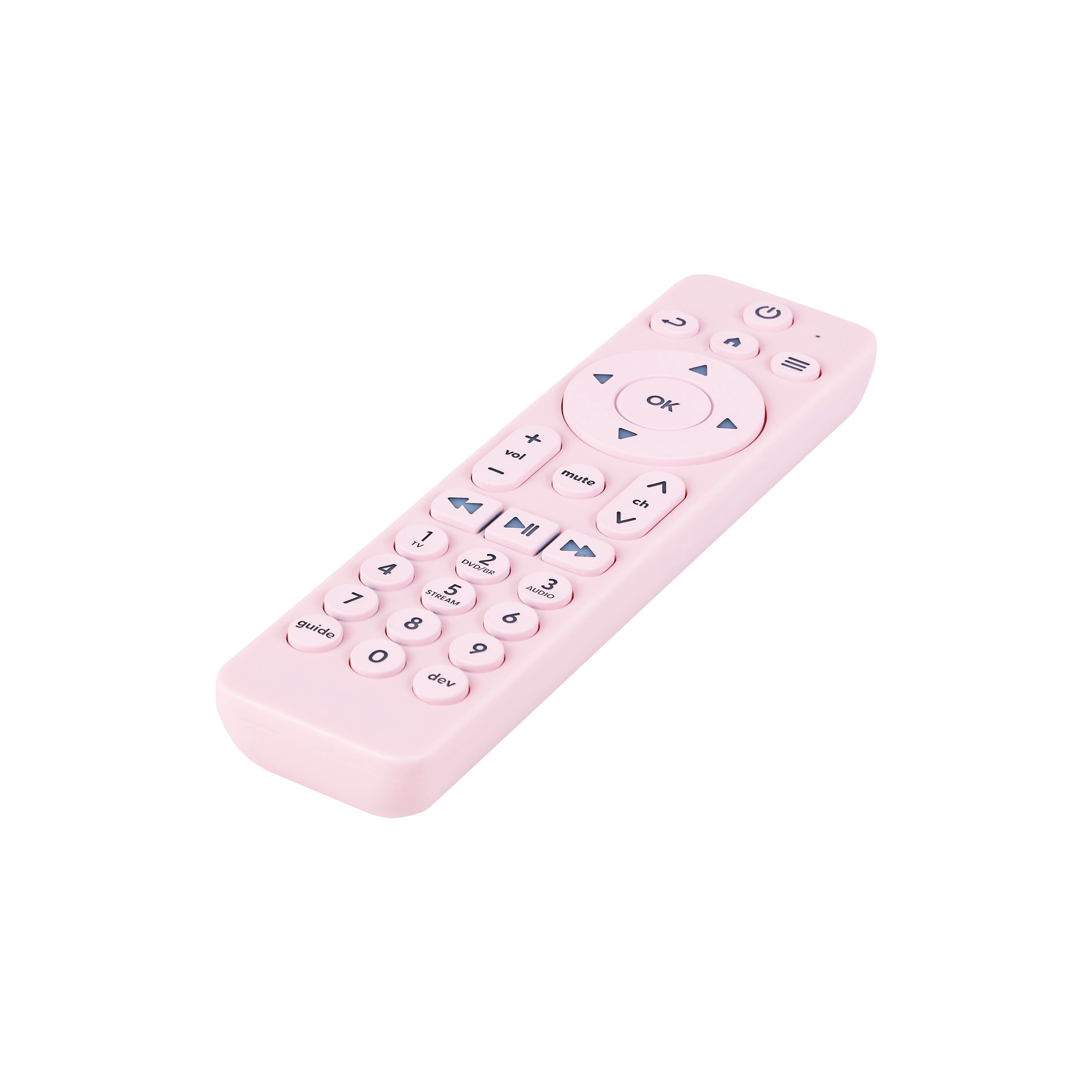 Incipio Universal TV Remote Control with Bright Colors – Easy-to-Find, User-Friendly Design, Compatible with Most TV Brands & Streaming Devices