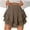 Coffee, variant on Lace Skorts for Womens Dressy Casual Shorts Hollow Out Luscious Curvy Skort Teen Girls Y2K Solid Color Skirt Multi-Layered Ruffle Pleated Flowy Short Skirts