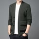 thumbnail image 4 of Chaqueta tipo cárdigan de punto de alta calidad para hombre, suéter de punto informal, 4 of 5