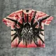thumbnail image 2 of Y2k New Devil Skull Impreso Desgastado Manga Corta Hombres Y2k Street American Casual Algodón Cuello Redondo Camiseta Oversize Mujeres, 2 of 3