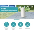 thumbnail image 3 of Intex: Krystal Clear: Cartridge Filter Pump - C530 - Above Ground Pool Maintenance, GFCI, HydroAeration Tech, Type A Cartridge, Water Clarity, 26603EP, 3 of 13