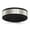 Black & White, variant on Fine Jewelry Stainless Steel Brushed Grey Silicone Center 8mm Men's Band Size 10