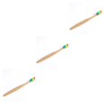 thumbnail image 4 of Wisewang Natural Bamboo Toothbrush Whitening Bamboo Toothbrushes Soft Colorful 1pcs 3Set, 4 of 6